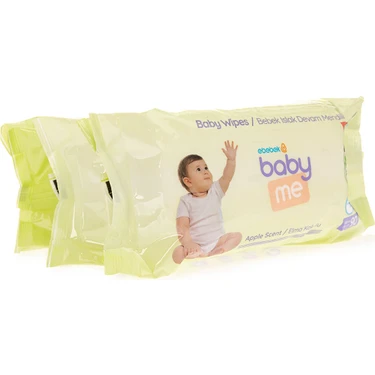 Baby Me Elma Kokulu Islak Devam Mendili 3X90