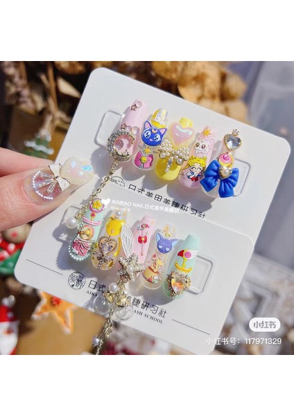 3D Rölyef Sihirli Güzellik Kız Desen Kendinden Yapışkanlı Çıkartma Tasarım Nail Art Çıkartmalar Dekorasyon (Yurt Dışından) fırsatları