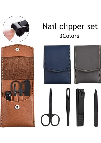 4 Adet/takım Tırnak Makası Seti Paslanmaz Çelik Siyah Ayak Tırnaklarını Pense Çok Fonksiyonlu Pedikür Makas Cımbız Manikür Seti Seti Araçları (Yurt Dışından) fiyatları