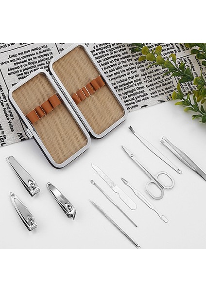 10 Adet Paslanmaz Çelik Tırnak Makası Dosya Makas Kulak Temizleme Çubuğu Manikür Pedikür Araçları Tırnaklarınızı Temiz ve Düzenli Tutmak Için Komple Kesme Makineleri (Yurt Dışından) modelleri