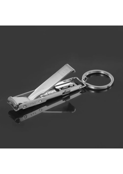 Çelik Ultra-Ince Katlanabilir El Ayak Tırnak Makası Kesici Anahtarlık Kesici Giyotin Gümüş Alet Anahtarlık (Yurt Dışından) modelleri