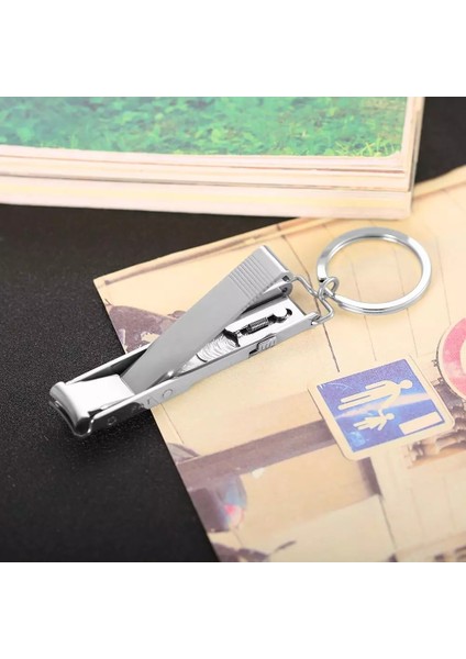 Çelik Ultra-Ince Katlanabilir El Ayak Tırnak Makası Kesici Anahtarlık Kesici Giyotin Gümüş Alet Anahtarlık (Yurt Dışından) indirimleri