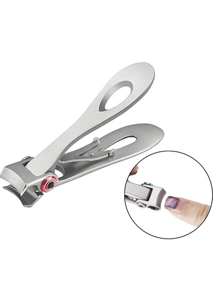 Paslanmaz Çelik Tırnak Makası Büyük Açıklıklar ile Profesyonel Tırnak Kesici Taşınabilir Geniş Çene Açılış Manikür Tırnak Makası (Yurt Dışından)