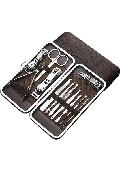 E8BB Manikür Seti Tırnak Makası Seti Lüks Manikür 12 In 1 Profesyonel Pedikür Seti Erkekler Için Bakım Seti Hediye Erkekler Tırnak Bakımı (Yurt Dışından) fırsatları