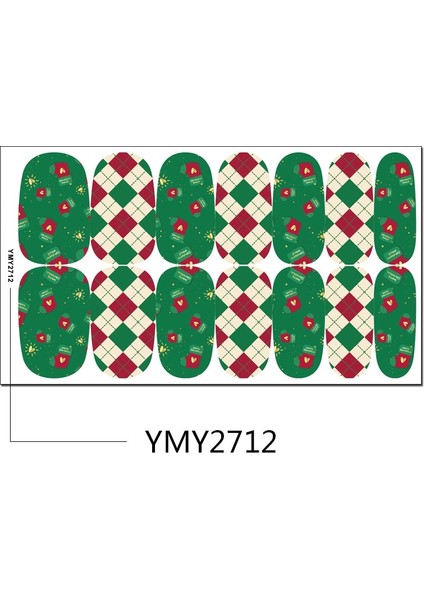 14 Ipuçları 3D Noel Tırnak Etiket Tam Sarar Tırnak Kaydırıcı Soyulabilir Nail Art Süslemeleri Manikür Için Kendin Yap Çıkartmalar Çivi Için (Yurt Dışından) indirimleri