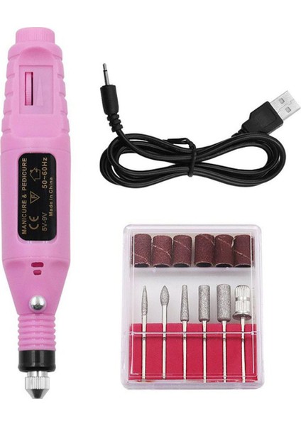 Elektrikli Öğütücü Mini Matkap USB Şarj Edilebilir Mini Elektrikli Matkap Pembe 155*28MM (Yurt Dışından)