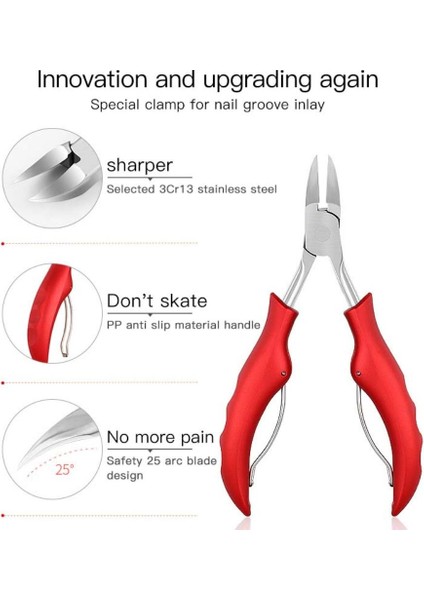 Paronychia Geliştirilmiş Paslanmaz Tırnak Makası Giyotin Batık Pedikür Bakımı Profesyonel Kesici Makası Araçları Ayak Ayak Tırnağı Araçları (Yurt Dışından) fırsatları