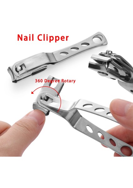 Adet Paslanmaz Çelik 360 Derece Dönen Kafa Tırnak Makası Keskin Tırnak Ayak Tırnağı Kesici Manikür Pedikür Aksesuar Araçları (Yurt Dışından) indirimleri