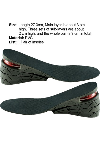 Ayakkabı Astarı Rahat Tek Yükseklik Yüksek Artış Ayakkabı Tabanlıkları Asansörler (Yurt Dışından) modelleri