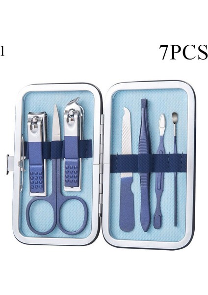 Manikür Seti Pedikür Tırnak Makası Paslanmaz Çelik Profesyonel Ölü Cilt Pense Tırnak Kesme Aletleri Seyahat Çantası Seti Makas Yeni (Yurt Dışından)