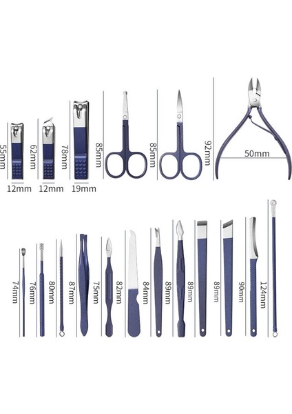 Manikür Seti Pedikür Tırnak Makası Paslanmaz Çelik Profesyonel Ölü Cilt Pense Tırnak Kesme Aletleri Seyahat Çantası Seti Makas Yeni (Yurt Dışından) fiyatları