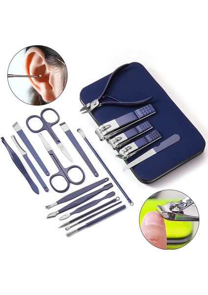 Manikür Seti Pedikür Tırnak Makası Paslanmaz Çelik Profesyonel Ölü Cilt Pense Tırnak Kesme Aletleri Seyahat Çantası Seti Makas Yeni (Yurt Dışından) modelleri