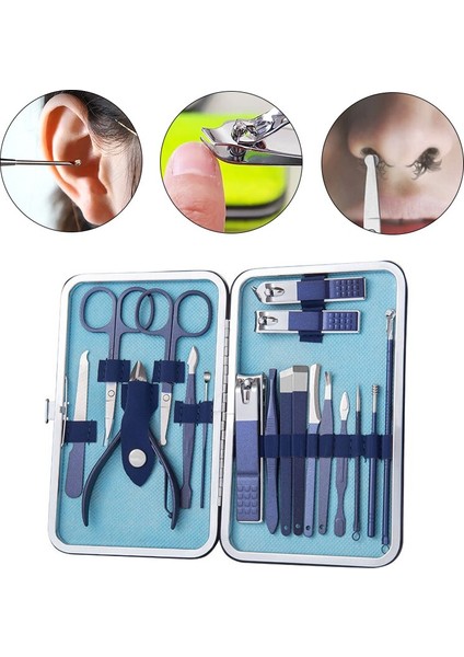 Manikür Seti Pedikür Tırnak Makası Paslanmaz Çelik Profesyonel Ölü Cilt Pense Tırnak Kesme Aletleri Seyahat Çantası Seti Makas Yeni (Yurt Dışından) fırsatları