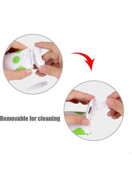 Elektrikli Tırnak Makası ve Tırnak Törpüsü Elektronik Manikür Pedikür Aracı Tırnak Makası Yeşil Renk Kız Erkek Hediyeler Için (Yurt Dışından) fiyatları