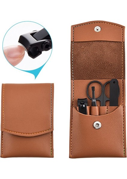 Tırnak Makası Seti Tırnak Kesici Ayak Tırnaklarını Pense Makas Pedikür Seti Metal Tırnak Bakımı Manikür 4 Adet/takım Tırnak Sanat Araçları Çanta ile (Yurt Dışından) fırsatları