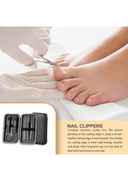 Manikür Seti Ev Kulak Kaşık Aşınmaya Dayanıklı Hafif Tırnak Kesiciler Çok Fonksiyonlu Makas Seti ile Saklama Kutusu Ev (Yurt Dışından) modelleri