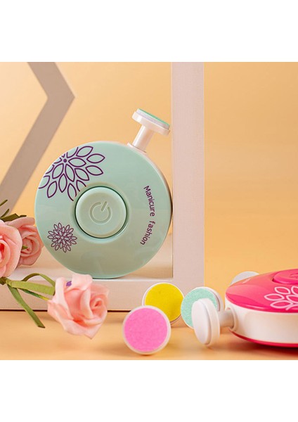 Bebek Tırnak Giyotin Elektrikli Tırnak Parlatıcı Manikür Seti 6 Değiştirilebilir Taşlama Kafası Tırnak Makası Manikür Seti Trim Lehçe (Yurt Dışından) modelleri