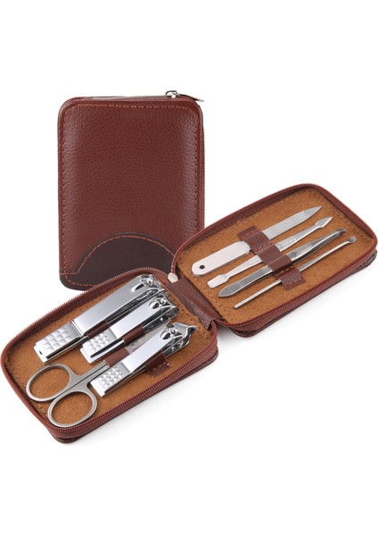 8 Adet Tırnak Makası Taşınabilir Paslanmaz Çelik Tırnak Törpüsü Cımbız Makası Seti Profesyonel Makas Kutusu Manikür Kesici (Yurt Dışından)