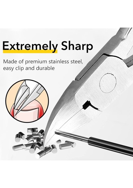 Profesyonel Tırnak Ayak Tırnağı Tırnak Eti Makası Kırpma Paslanmaz Çelik Tırnak Makası Kesici Tırnak Eti Makas Pense Manikür Aracı (Yurt Dışından) fırsatları