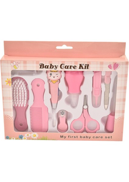 10 Adet Bebek Günlük Ürünler Bebek Bakımı Tırnak Makası Bebek Bakım Seti Pembe (Yurt Dışından)