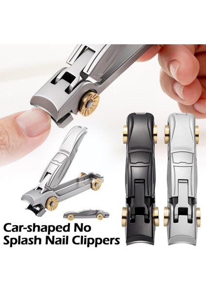 Araba Tasarım Tırnak Makası Paslanmaz Çelik Manikür Tırnak Tırnak Pense Pedikür Makas Giyotin Kesici Aletler Bakım N6S7 (Yurt Dışından)