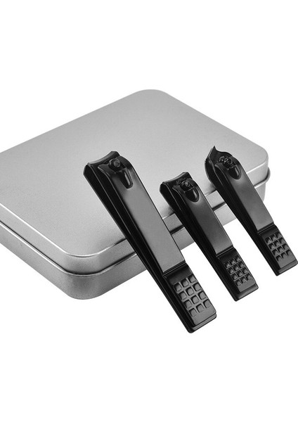 1/3 Adet Siyah Tırnak Makası Paslanmaz Çelik Keskin Pedikür Kesiciler Manikür Seti Için Sağlam Ultra Profesyonel Düzeltme Aracı (Yurt Dışından)