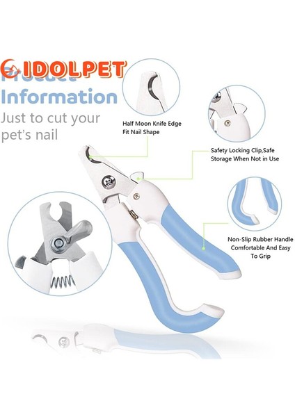 Evcil Hayvan Tırnak Makası, Tavşan Kedi Köpek Tırnak Makası ve Tırnakların Aşırı Kesilmesini Önlemek Için Güvenlik Korumalı Giyotin, Pençe Düzeltici T (Yurt Dışından) fırsatları