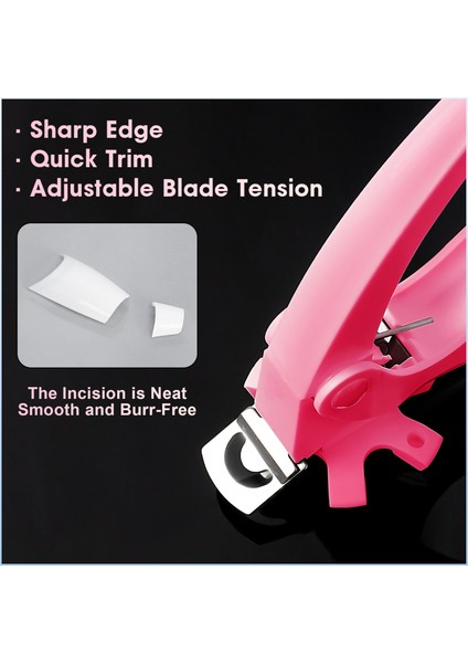 Tırnak Ipuçları Clipper Kenar Kesici U Şeklinde Ayarlanabilir Üçlü Kesim Giyotin Paslanmaz Çelik Yapay Yanlış Nail Art Manikür (Yurt Dışından) fiyatları