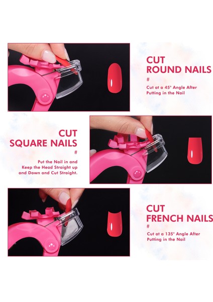 Tırnak Ipuçları Clipper Kenar Kesici U Şeklinde Ayarlanabilir Üçlü Kesim Giyotin Paslanmaz Çelik Yapay Yanlış Nail Art Manikür (Yurt Dışından) modelleri