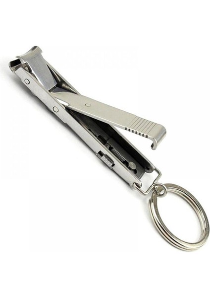 Adet Paslanmaz Çelik Katlanabilir Ayak Tırnak Makası Kesici Erkek Kadın El Parmak Tırnak Giyotin Anahtarlık (Yurt Dışından)