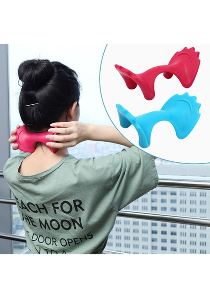 Tetik Noktası Kendini Masaj Servikal Vücut Kas Rölyef Boyun Masajı Terapötik Araçlar Gevşeme Ofisler Ev Hafif (Yurt Dışından)