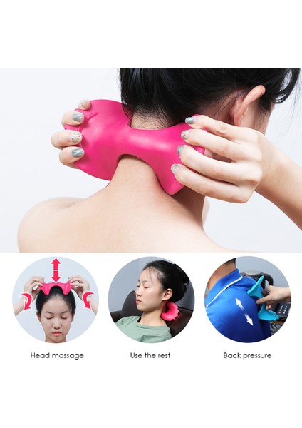 Tetik Noktası Kendini Masaj Servikal Vücut Kas Rölyef Boyun Masajı Terapötik Araçlar Gevşeme Ofisler Ev Hafif (Yurt Dışından) fırsatları