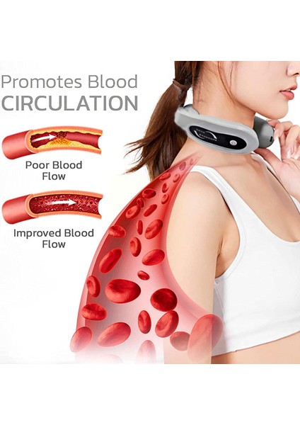 Akıllı Elektrikli Boyun Masajı Omuz Vücut Masajı Rölyef Aracı Terapi Darbe Bakımı Sağlık Ağrısı Manyetik Frekans Düşük E3W0 (Yurt Dışından) fırsatları