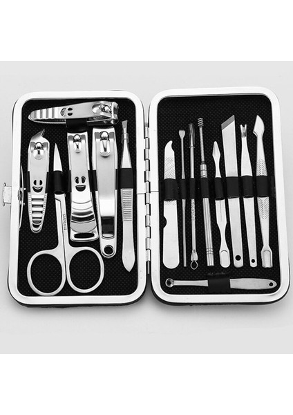 Manikür Seti - 15 Parça Tırnak Seti Profesyonel Pedikür Seti Tırnak Bakım Kutusu - Paslanmaz Çelik Tırnak Makası (Yurt Dışından) fırsatları