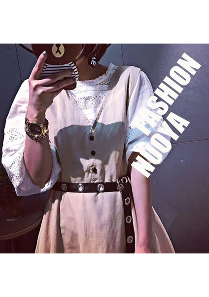 Yeni Punk Tuval Içi Boş Kuşgözü Kemer Kadın Moda Pin Toka Ince Siyah Kemerler Kadın Elbisesi Kot Kemer Marka Tasarım 2022 (Yurt Dışından) fırsatları
