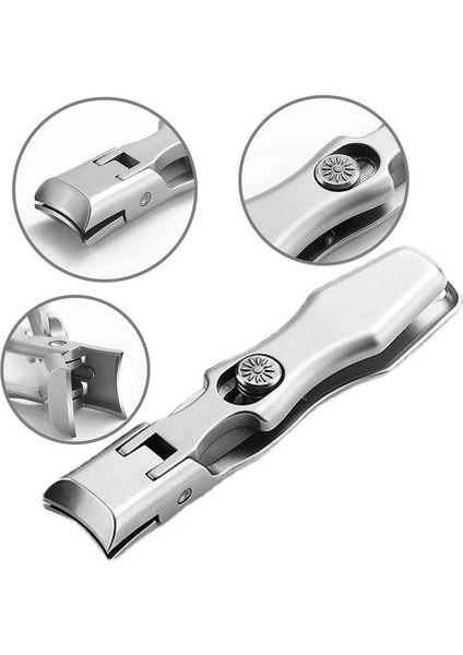 Taşınabilir Ultra Keskin Tırnak Makası Çelik Geniş Çene Açılış Anti Sıçrama Tırnak Kesici Manikür Araçları Tırnak Giyotin (Yurt Dışından)