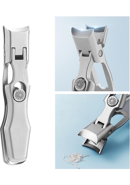 Taşınabilir Ultra Keskin Tırnak Makası Çelik Geniş Çene Açılış Anti Sıçrama Tırnak Kesici Manikür Araçları Tırnak Giyotin (Yurt Dışından) fırsatları
