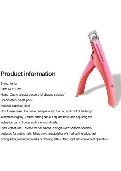 Profesyonel U Tek Kelime Makası Tırnak Sanat Kesme Kesici Uv Jel Yanlış Nail Ipuçları Kenar Kesiciler Paslanmaz Çelik Manikür Aracı Tslm (Yurt Dışından) fırsatları