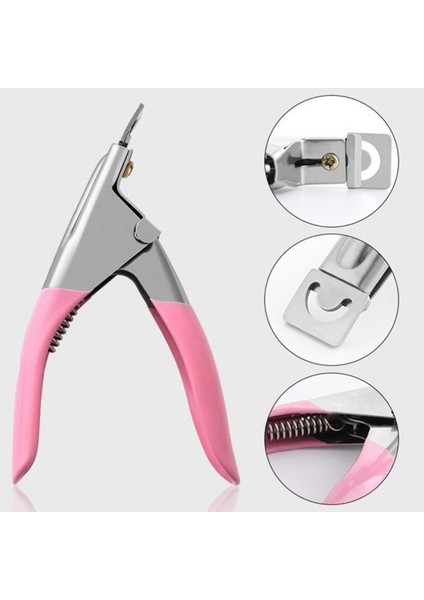 Adet Profesyonel Tırnak Makası U Kelime Yanlış Ipuçları Kenar Kesiciler Fransız Paslanmaz Çelik Makas Dıy Çivi Yamalar Manikür Araçları (Yurt Dışından)