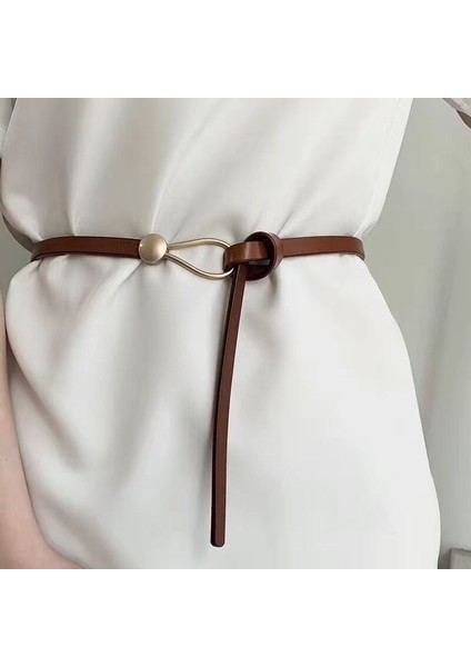 Kadın Pu Deri Bel Kemeri Elbise Pantolon Giyim Için Metal Tokalı Kemerler Kadınlar Için Siyah Ince Kayış Tasarımcı Kemer (Yurt Dışından) modelleri
