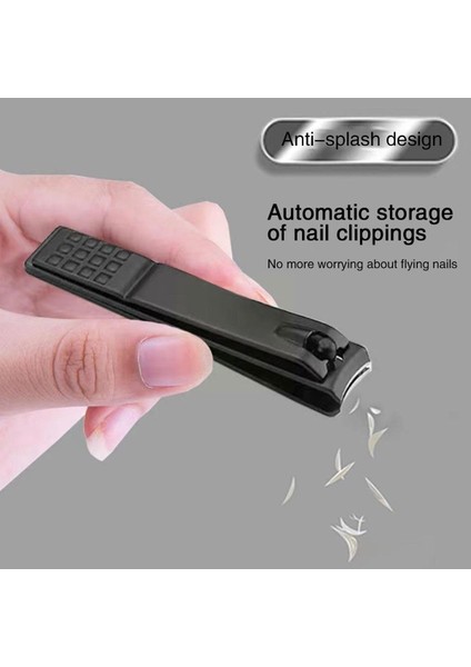 Tırnak Paslanmaz Çelik Keskin Pedikür Kesiciler Manikür Seti Siyah Tek Pratik Tırnak Siyah Tırnak P2L5 (Yurt Dışından)