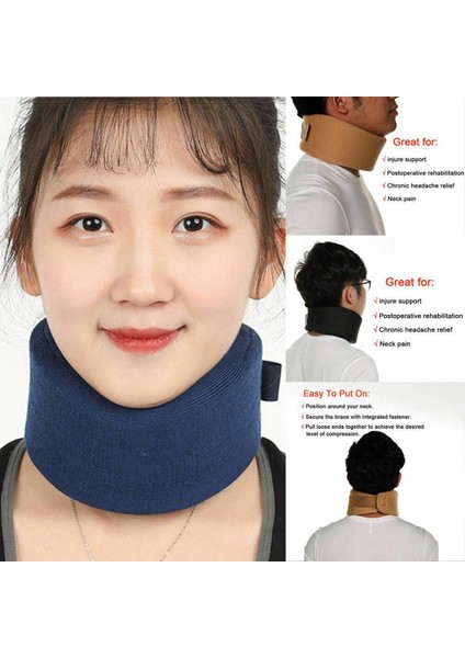 Ev Tekstili Ayarlanabilir Yastık Terapisi Unisex Yumuşak Köpük Servikal Yaka Desteği Boyunluk Omuz Ağrısı Giderici Sağlık Aracı (Yurt Dışından)