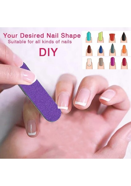 100 Adet Tırnak Törpüsü Çift Taraflı Tampon Düzeltici Zımpara Profesyonel Tırnak Tamponu Yeniden Kullanılabilir Tırnak Makası Araçları (Yurt Dışından) modelleri