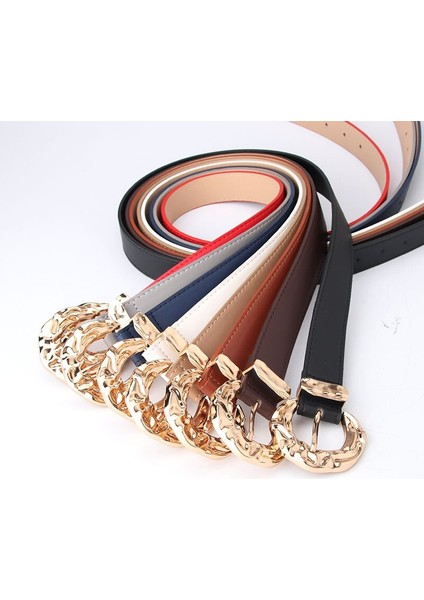 Kadın Moda Büyük Halka Daire Metal Tokalı Kemer Vahşi Kemer Bayanlar Eğlence Elbise Kot Için Geniş Deri Sapanlar Kemerler (Yurt Dışından) modelleri