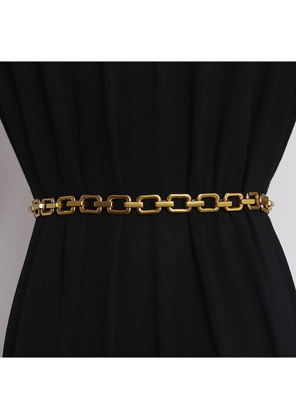 Vintage Altın Bel Zincir Kemer Aksesuarları Kadın Süslemeleri D Mektup Zincir Kemer Pantolon Elbise Etek Metal Moda ile Kadınlar Için (Yurt Dışından) modelleri