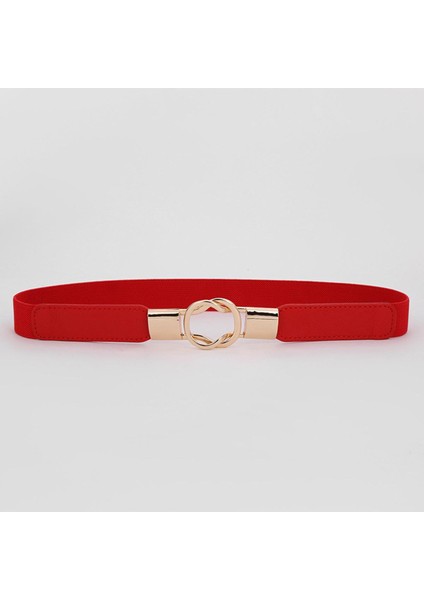 Kemer Kadın Dekoratif Elastik Elastik Elbise Kazak Takım Elbise Bel Basit Kemer Çok Yönlü Moda Kuşak (Yurt Dışından)