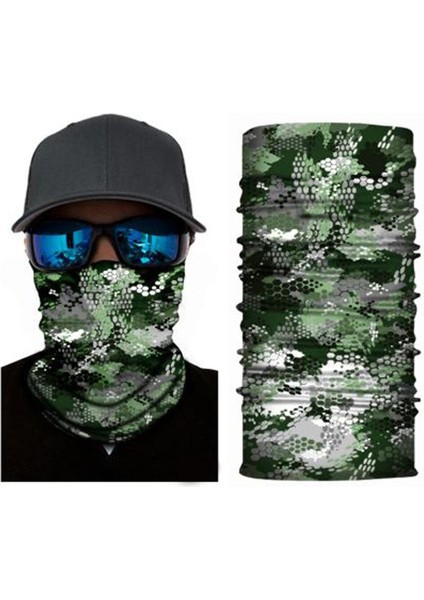 Taktik Askeri Eşarp Erkekler Dikişsiz Bandana Kamuflaj Bisiklet Yüz Maskesi Boyun Körüğü Kadın Kafa Bandı Balaclava Tüp Yüz Kalkanı (Yurt Dışından)