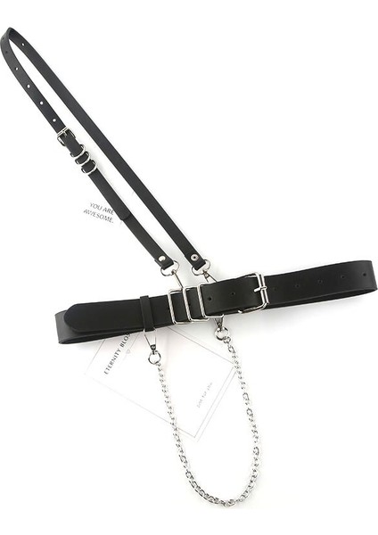 Hip Hop Rock Punk Riem Voor Vrouwen Moda Verstelbare Metalen Taille Ketting Gotische Stijl Lederen Tailleband Voor Jeans Broek Aksesuarları (Yurt Dışından) modelleri