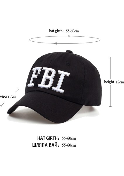 Yüksek Kaliteli Mektup Beyzbol Şapkası Fbı Nakış Marka Snapback Şapka Taktik Kemik Erkekler Kadınlar Için Yaz Hip Hop Kamyon Şoförü Şapkası Gorras (Yurt Dışından)