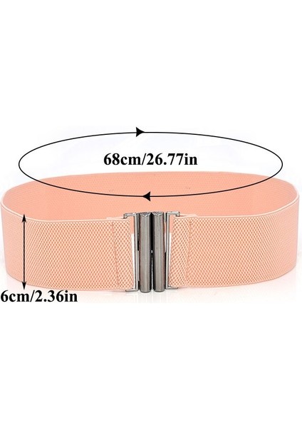 Brede Elastische Riem Effen Kleur Korse Riem Metalen Gesp Dame Modu Kuşak Streç Cinch Tailleband Vrouwen Riem 2021 (Yurt Dışından)